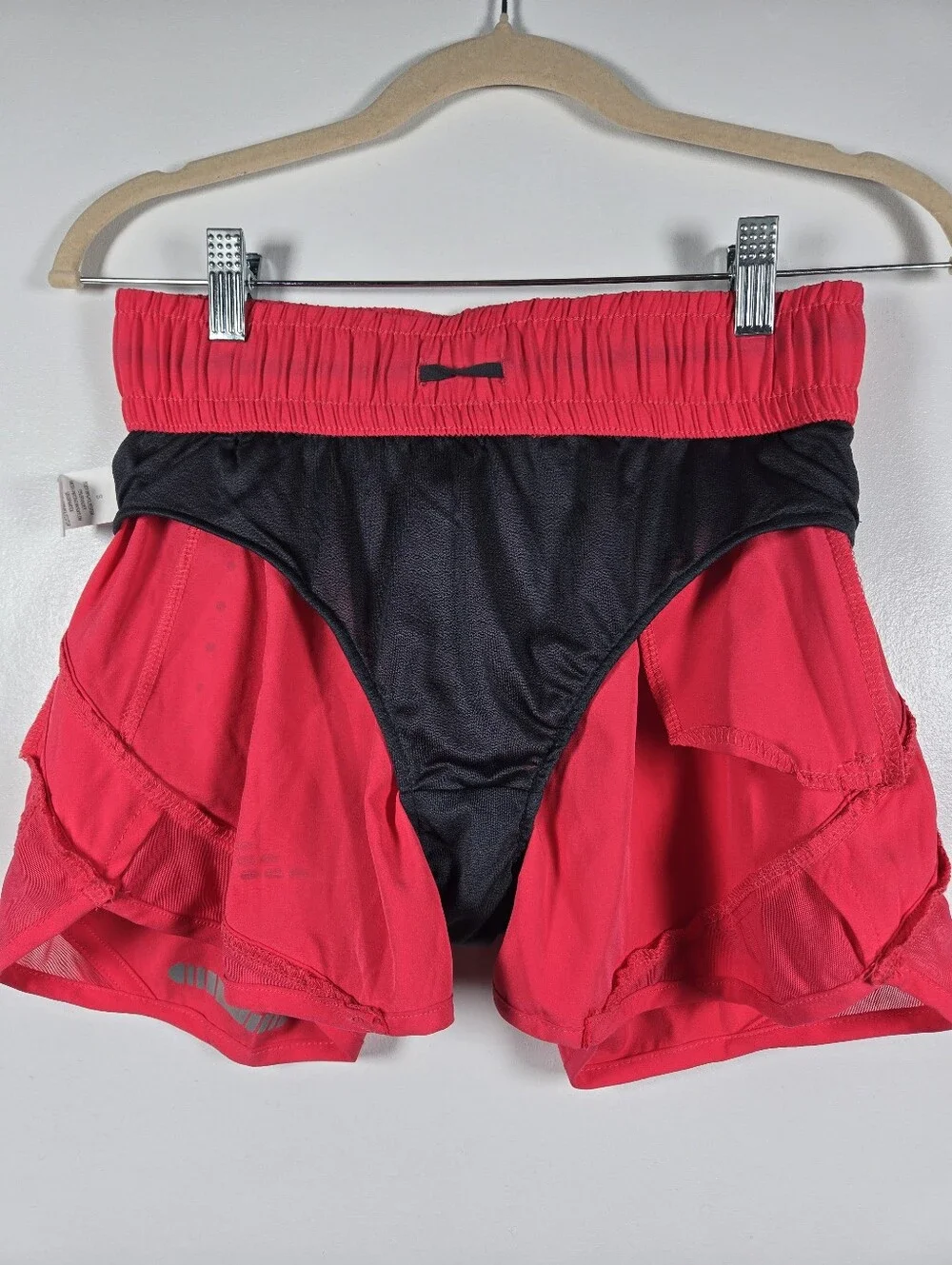 NEW BCG Pink Athletic Running Shorts Built In Panty Womens Size Small